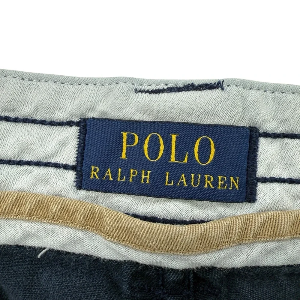 Polo Ralph‎ Lauren Blue Cotton Cargo Shorts Men's Size 35x9.5